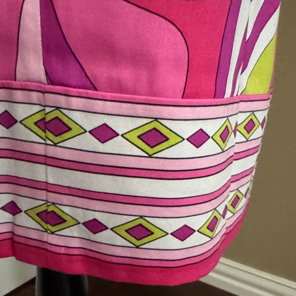 London Times Pink and Green Patterned Dress - Picture 4 of 7